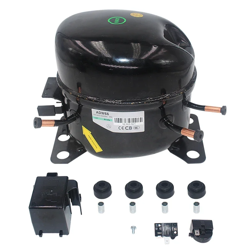 220V 240V Car Refrigeration Air Compressor R134a Fridge Freezer Marine Solar ADW66 Low Back Pressure Compressor
220V 240V Car Refrigeration Air Compressor R134a Fridge Freezer Marine Solar ADW66 Low Back Pressure Compressor