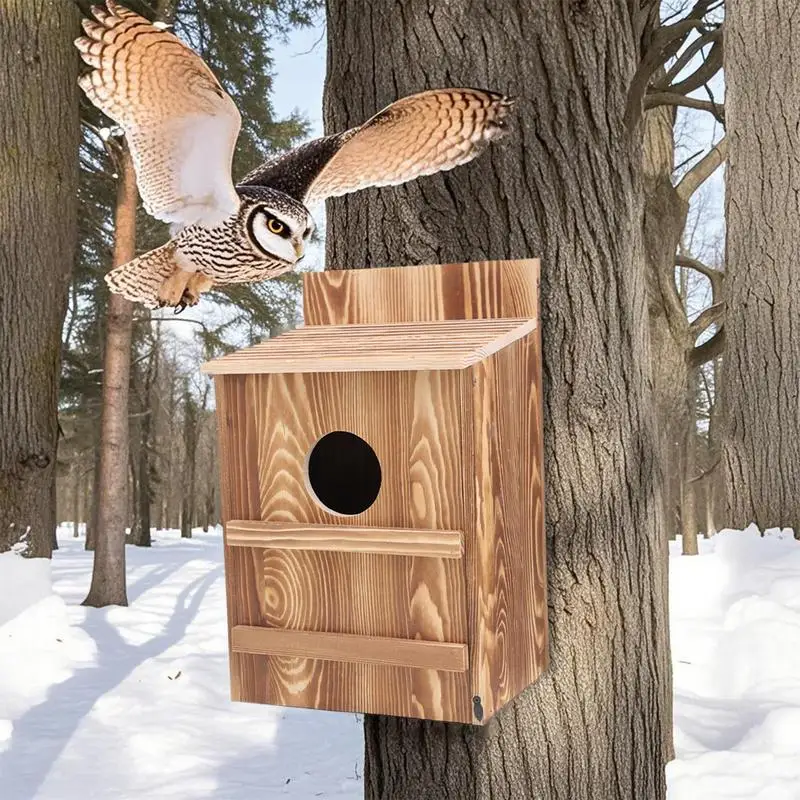 Owl Boxes For Outside Barn Owl Nesting Box Wooden Birdhouse Circular Opening Easy Assembly Large Birdhouse For Kestrels Birds
Owl Boxes For Outside Barn Owl Nesting Box Wooden Birdhouse Circular Opening Easy Assembly Large Birdhouse For Kestrels Birds