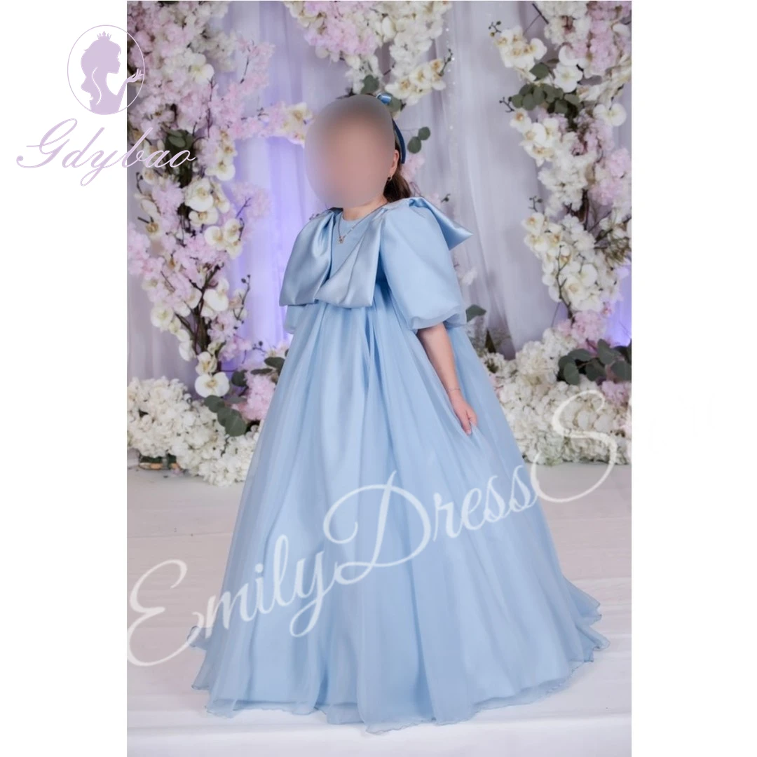 Customized Sky Blue Flower Girl Dress For Wedding Tulle Floor Length Half Sleeveless First Communion Kids Birthday Party Gown
Customized Sky Blue Flower Girl Dress For Wedding Tulle Floor Length Half Sleeveless First Communion Kids Birthday Party Gown