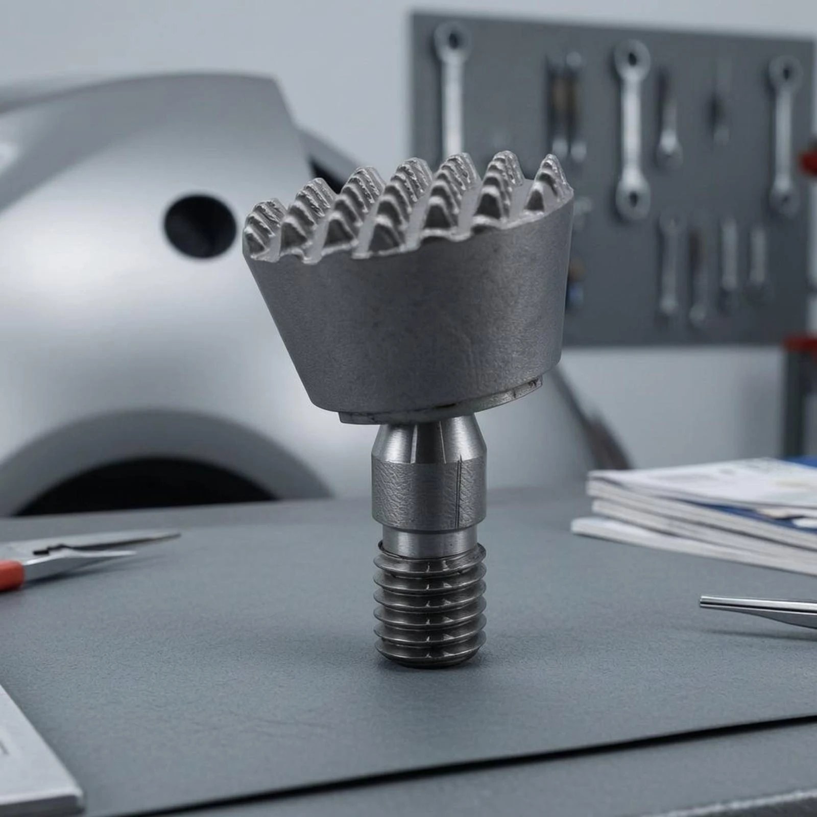 Serrated M8 Screw Base Head Gray Finish Textured Repair Head Tool Replacement for Auto Bodywork
Serrated M8 Screw Base Head Gray Finish Textured Repair Head Tool Replacement for Auto Bodywork