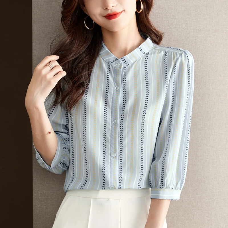2025 Spring Summer New Fashion Casual Loose Thin Striped Half-sleeved Shirt Tops Blouse Streetwear
2025 Spring Summer New Fashion Casual Loose Thin Striped Half-sleeved Shirt Tops Blouse Streetwear