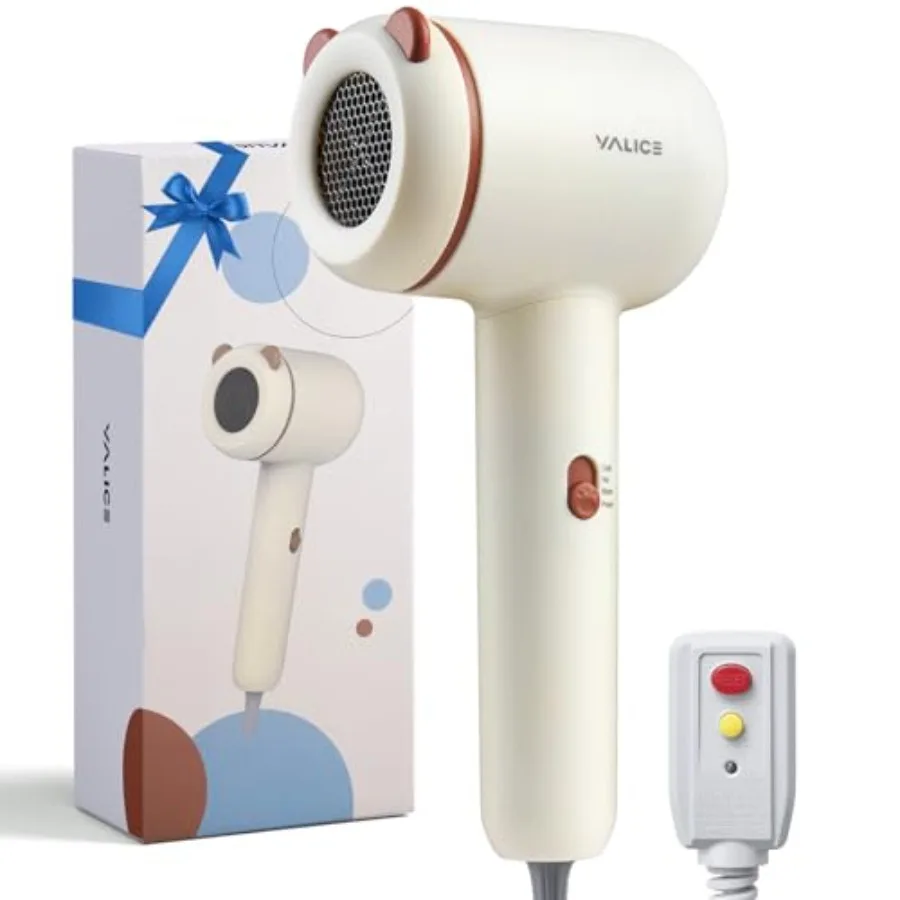 Hair Dryer, Travel Small Hair Dryer for,Mini Ionic Quiet Blow Dryer with ALCI Safety Plug, 3 Speed Settings, Anti-Scald, Birthd
Hair Dryer, Travel Small Hair Dryer for,Mini Ionic Quiet Blow Dryer with ALCI Safety Plug, 3 Speed Settings, Anti-Scald, Birthd
