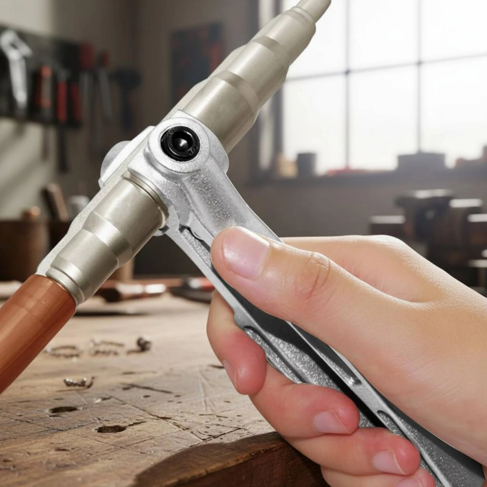 Copper Pipe Expander Easy to Use Manual Tubing Expander Copper Tubing Swaging Tool Portable Pipe Flaring Tool Lightweight
Copper Pipe Expander Easy to Use Manual Tubing Expander Copper Tubing Swaging Tool Portable Pipe Flaring Tool Lightweight