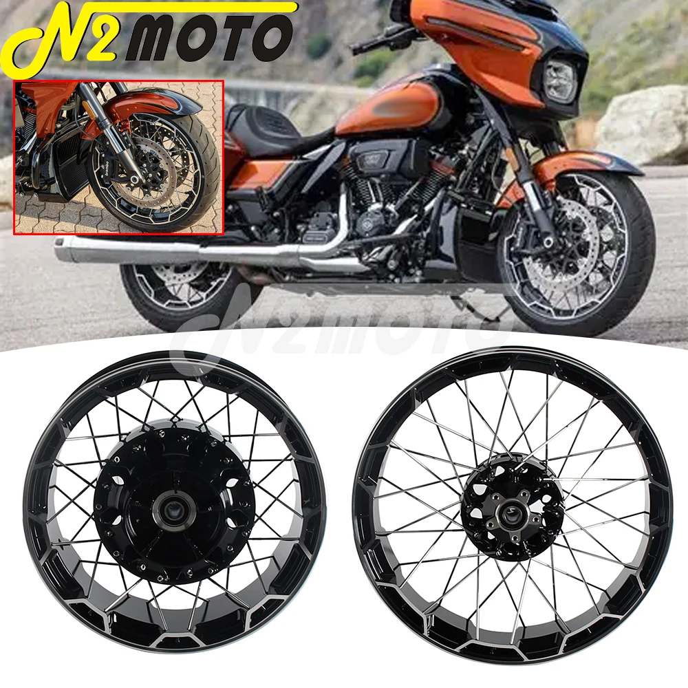 For Harley Touring Street Road Glide CVO FLHXSE FLTRXSE FLTRXSTSE 2023+ Motorcycle 21" Front 18" Rear Wheel Rim Spoke Wheel Set
For Harley Touring Street Road Glide CVO FLHXSE FLTRXSE FLTRXSTSE 2023+ Motorcycle 21" Front 18" Rear Wheel Rim Spoke Wheel Set