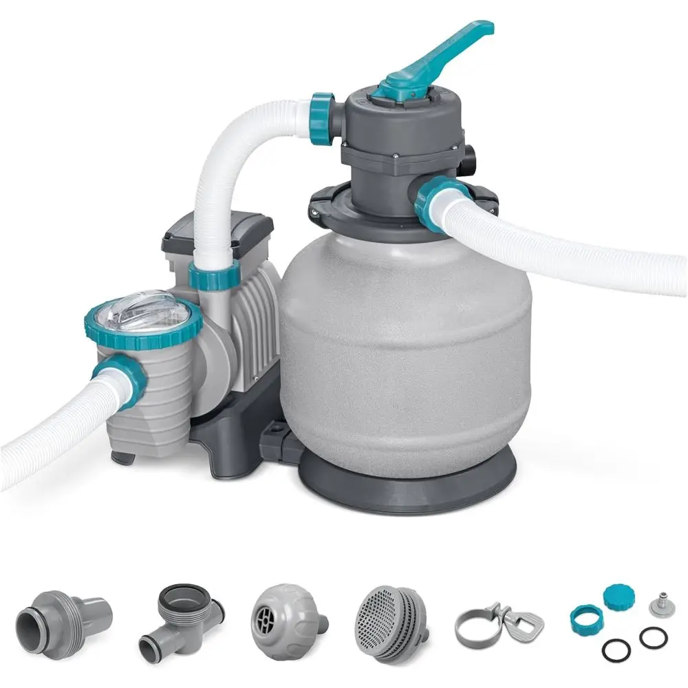 2,200-14,400 Gallon Pool Pump with Pre-Filter Strainer Basket and Adapter Set
2,200-14,400 Gallon Pool Pump with Pre-Filter Strainer Basket and Adapter Set