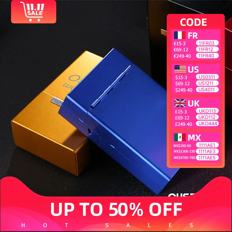 Aluminum Cigarette Case Cigar Holder Crush Proof Pocket Size Gift Box Tobacco Storage Container Hot Sale
Aluminum Cigarette Case Cigar Holder Crush Proof Pocket Size Gift Box Tobacco Storage Container Hot Sale