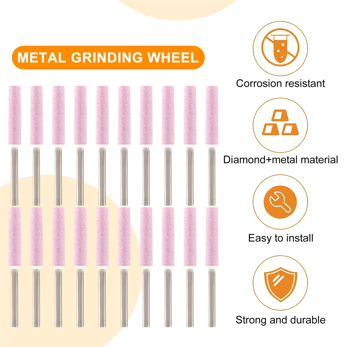 ABKM 20 Pack Chainsaw Sharpener Grinding Stones Polishing Grinding Tool for Chainsaw Sharpener 3/16 Inch/ 4.8 mm
ABKM 20 Pack Chainsaw Sharpener Grinding Stones Polishing Grinding Tool for Chainsaw Sharpener 3/16 Inch/ 4.8 mm