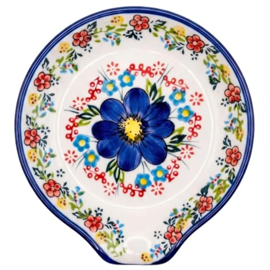 Hand-Painted Ceramic Spoon Rest for Stove Top and Counter, 5" Flower Spoon Holder for Spatula, Ladle and Coffee, Farmhouse Kitc
Hand-Painted Ceramic Spoon Rest for Stove Top and Counter, 5" Flower Spoon Holder for Spatula, Ladle and Coffee, Farmhouse Kitc