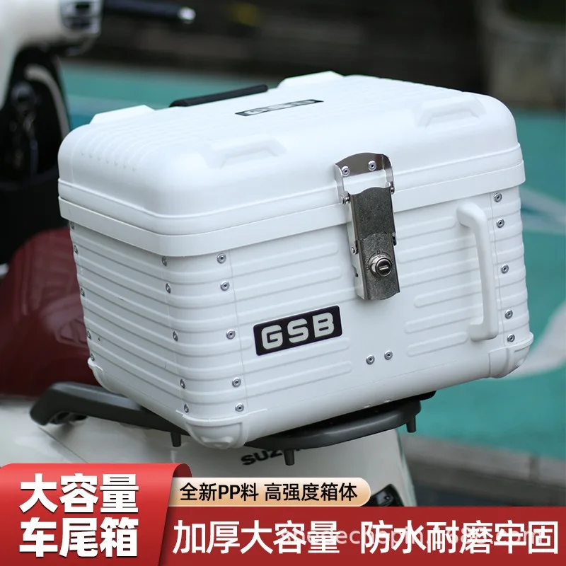Retro Motorcycle Trunk Universal Non-Aluminum Alloy Electric Vehicle Scooter Storage with Rounded Corners
Retro Motorcycle Trunk Universal Non-Aluminum Alloy Electric Vehicle Scooter Storage with Rounded Corners