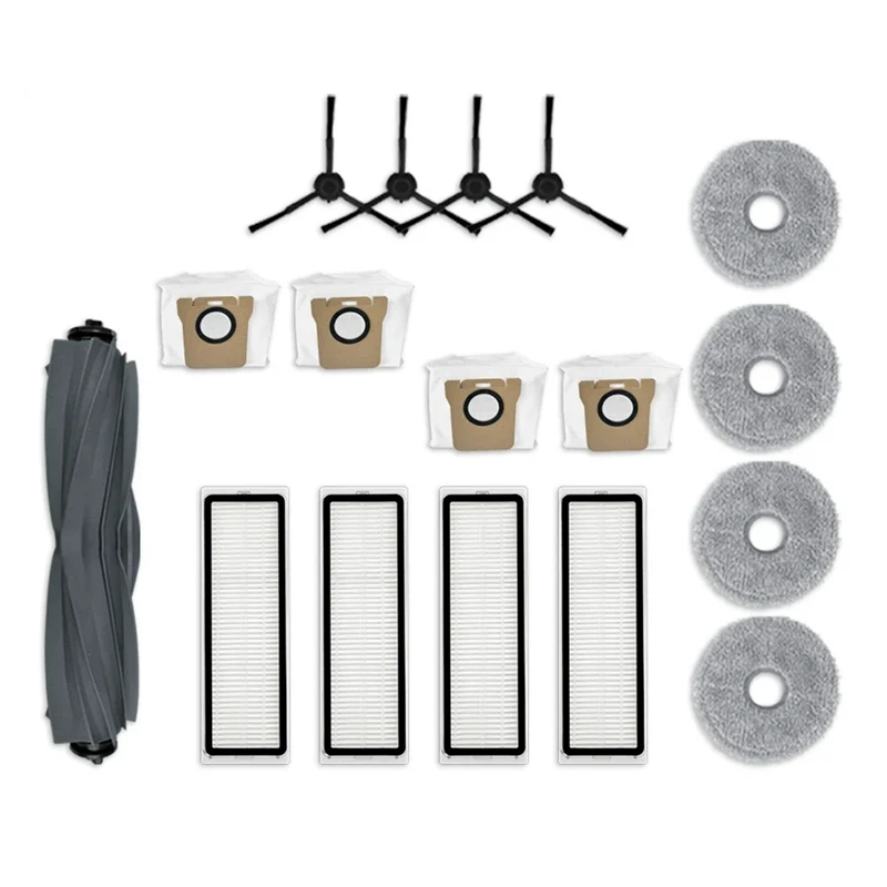For Dreame Bot L30 Ultra Robot Vacuum Cleaner Spare Parts Main Side Brush HEPA Filter Mop Pad Dust Bags
For Dreame Bot L30 Ultra Robot Vacuum Cleaner Spare Parts Main Side Brush HEPA Filter Mop Pad Dust Bags