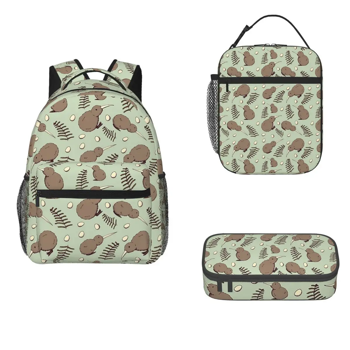 Kiwi Bird Backpacks Boys Girls Bookbag Children School Bags Cartoon Kids Rucksack Lunch Bag Pen Bag Three-Piece Set
Kiwi Bird Backpacks Boys Girls Bookbag Children School Bags Cartoon Kids Rucksack Lunch Bag Pen Bag Three-Piece Set