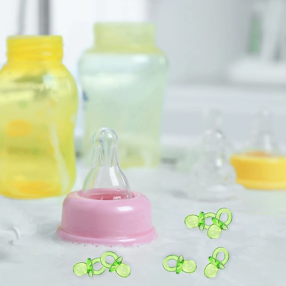 50Pcs Transparent Green Acrylic Mini Pacifier Decorations Baby Shower Favors Diy Party Ornaments
50Pcs Transparent Green Acrylic Mini Pacifier Decorations Baby Shower Favors Diy Party Ornaments