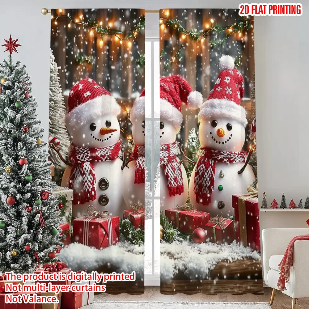 2pcs 2D flat printing Merry Christmas Scene Curtains Snowman Christmas 0 Polyester Without Electricity Festive Wall Decor Use
2pcs 2D flat printing Merry Christmas Scene Curtains Snowman Christmas 0 Polyester Without Electricity Festive Wall Decor Use