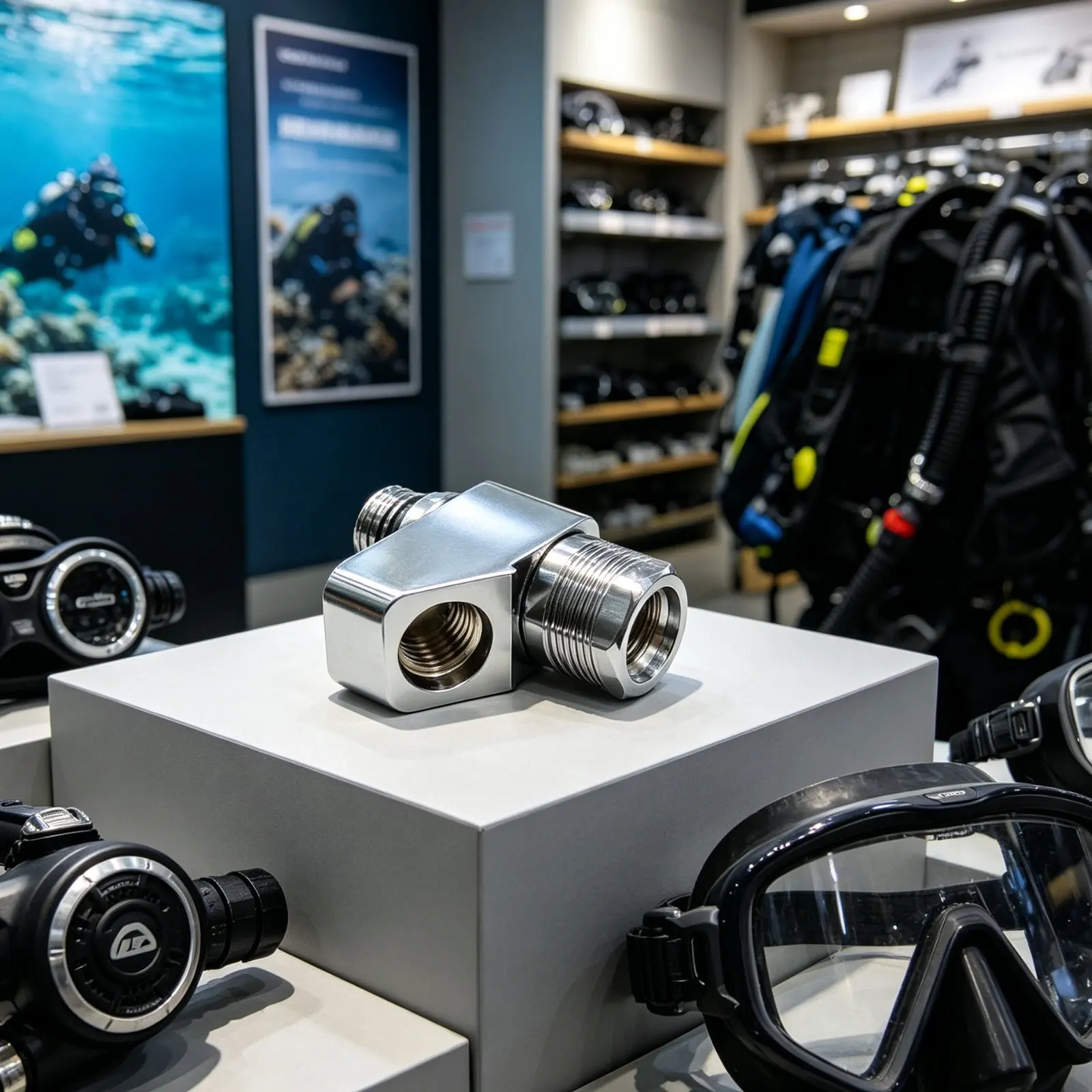 HP 1 to 2 Adapter Metal Build Underwater High Pressure Splitter Diving Hose Adaptor Compact Size Dive Gear Swivel Design
HP 1 to 2 Adapter Metal Build Underwater High Pressure Splitter Diving Hose Adaptor Compact Size Dive Gear Swivel Design