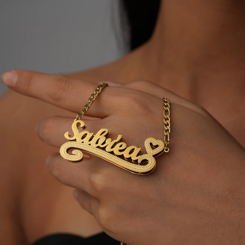 Y2K Custom Double Plated Love Crown Name Necklace Hip Hop Letter Necklace Double-layer Stainless Steel Chain Women Jewelry Gifts
Y2K Custom Double Plated Love Crown Name Necklace Hip Hop Letter Necklace Double-layer Stainless Steel Chain Women Jewelry Gifts