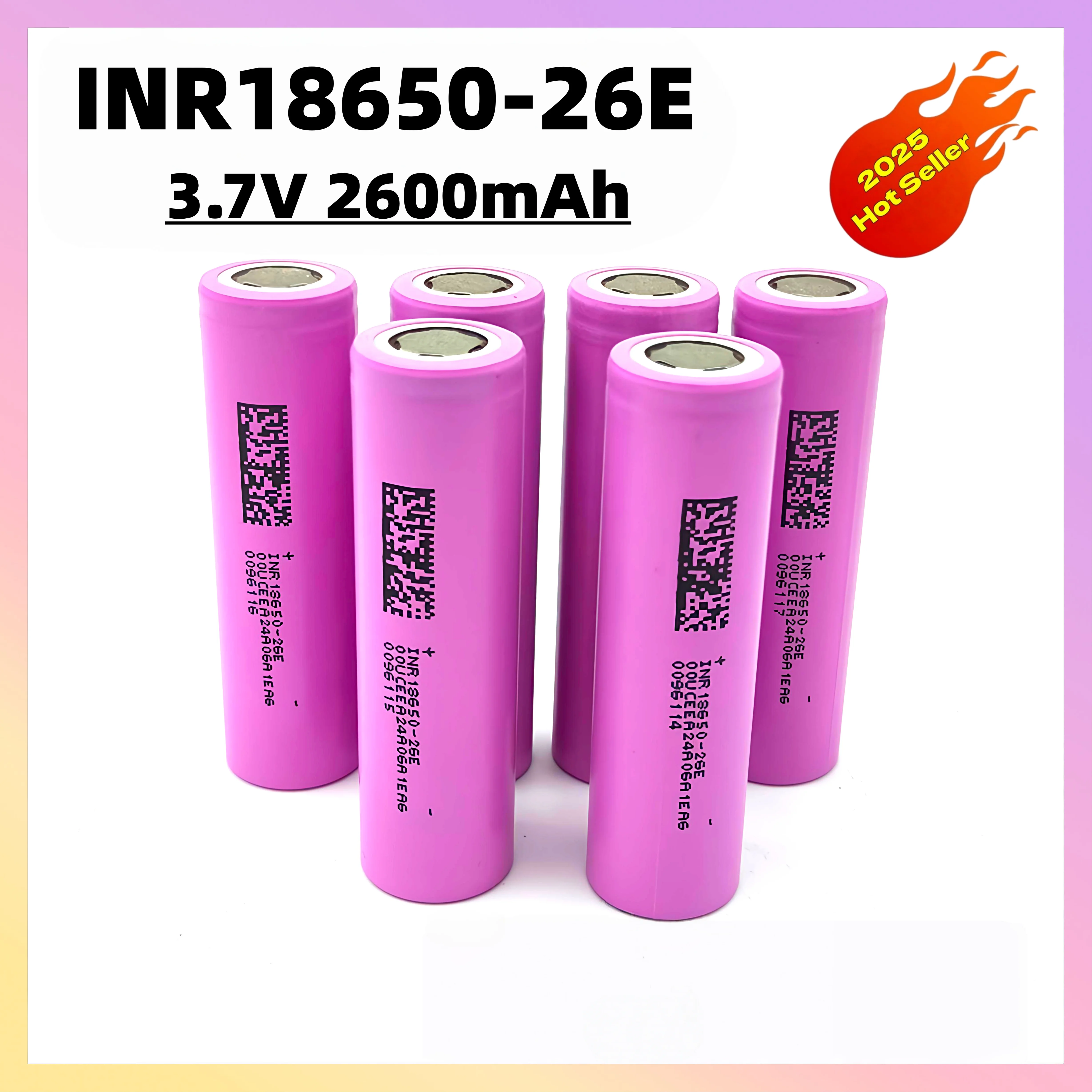 Литиевая батарея премиум-класса A INR -18650 26E 3,7 В 2600 мАч 45 г Литий-ионная аккумуляторная батарея, литиевая батарея 18650
Литиевая батарея премиум-класса A INR -18650 26E 3,7 В 2600 мАч 45 г Литий-ионная аккумуляторная батарея, литиевая батарея 18650
