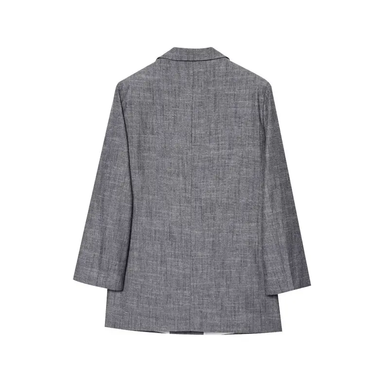 Spring 2025 Women's Simple Sve Roll-Up Collar Commute Suit Jaet New Arrival Faion Versatile Long Sve Regular Length
Spring 2025 Women's Simple Sve Roll-Up Collar Commute Suit Jaet New Arrival Faion Versatile Long Sve Regular Length