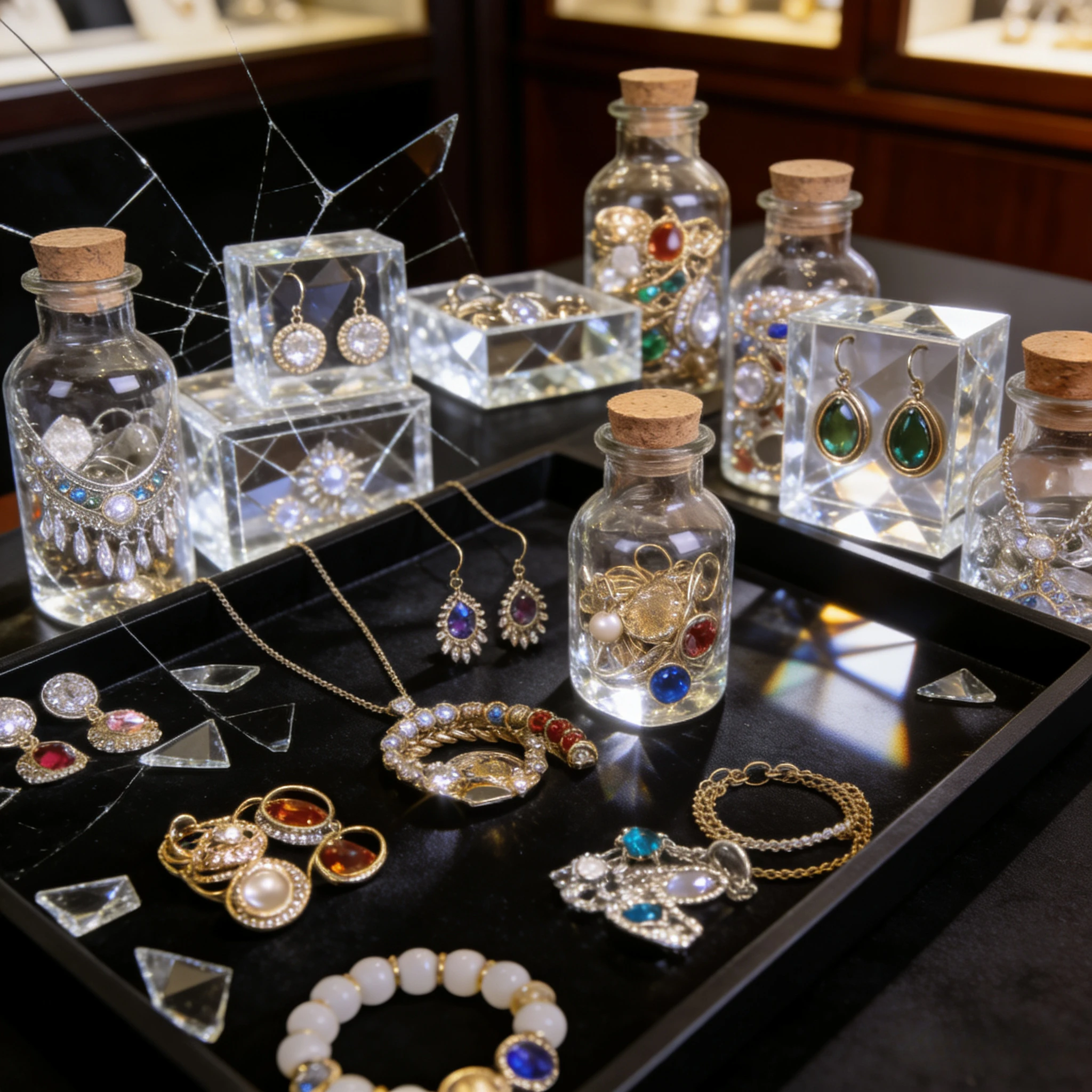 Retro Mystery Jewelry Jar Surprise Costume Set Bohemia Rings Earrings Necklaces Bracelets Vintage Nostalgia Wearable Treasure
Retro Mystery Jewelry Jar Surprise Costume Set Bohemia Rings Earrings Necklaces Bracelets Vintage Nostalgia Wearable Treasure