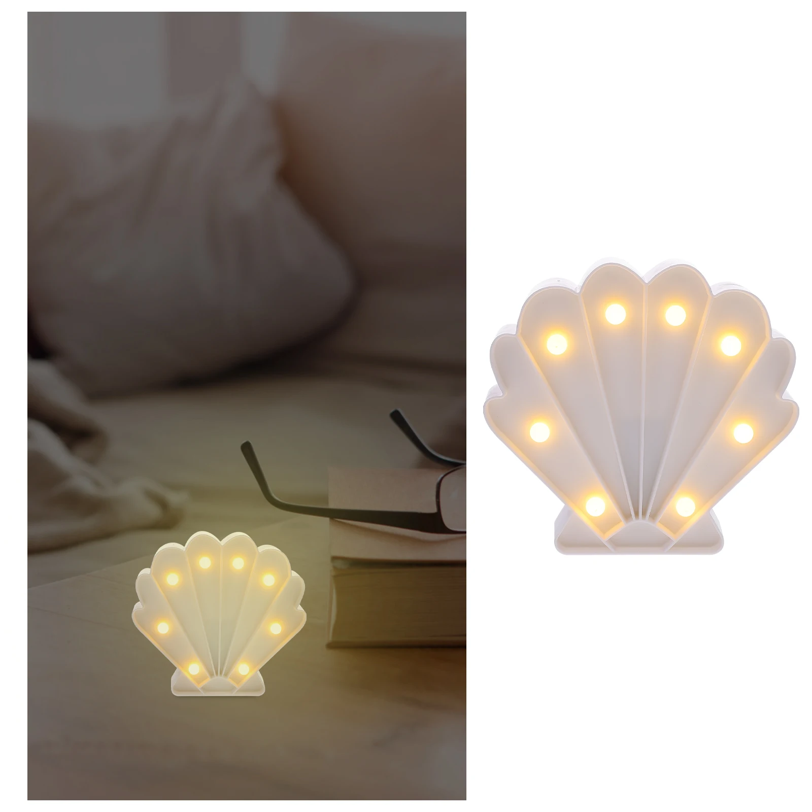 Seashell Night LED Bedside Lamp Portable Decorative Light for Bedroom Pink Shell Shaped Wedding Gift Small Night Light
Seashell Night LED Bedside Lamp Portable Decorative Light for Bedroom Pink Shell Shaped Wedding Gift Small Night Light