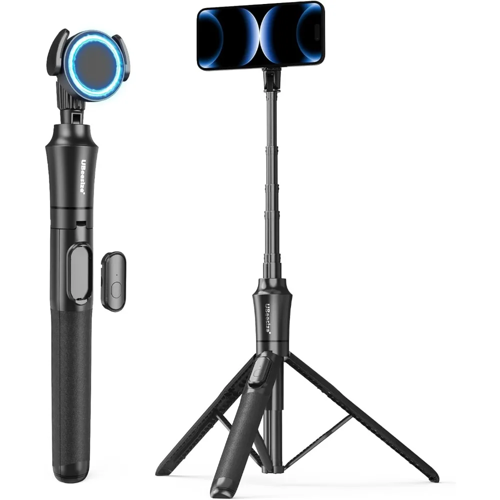 72" Magnetic Tripod with Remote for iPhone & Android, Extendable Selfie Stand Compatible with MagSafe and Phones
72" Magnetic Tripod with Remote for iPhone & Android, Extendable Selfie Stand Compatible with MagSafe and Phones
