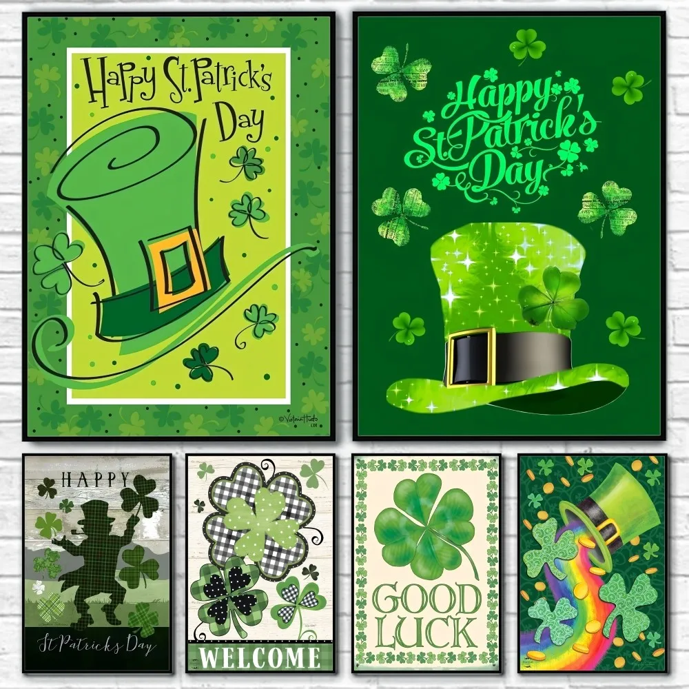 St Patricks Day A Clover Hat Poster Sticky Wall Art Printing Waterproof Home Living Bed Room Bar Hallway Aesthetic Decor
St Patricks Day A Clover Hat Poster Sticky Wall Art Printing Waterproof Home Living Bed Room Bar Hallway Aesthetic Decor