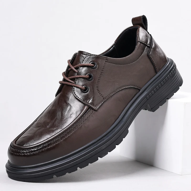 Men's Casual Oxfords Shoes men lace up Black Dress Wedding Shoes Luxury round Toe Office Fashion Derby Business Leather Shoes
Men's Casual Oxfords Shoes men lace up Black Dress Wedding Shoes Luxury round Toe Office Fashion Derby Business Leather Shoes