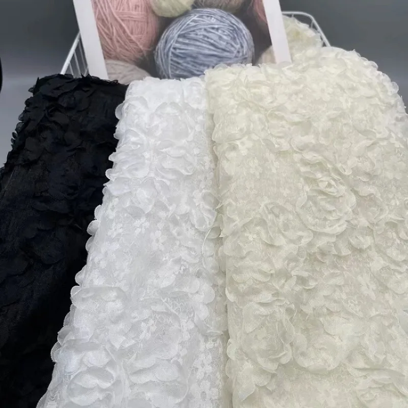 3D Flowers Embroidery Tulle Mesh Lace Fabric DIY Bow Hairclip Wedding Party Dress Decoration Designer Fabric By The Yard
3D Flowers Embroidery Tulle Mesh Lace Fabric DIY Bow Hairclip Wedding Party Dress Decoration Designer Fabric By The Yard