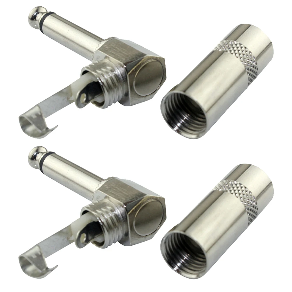 2pcs Electric Guitar Cable Plug 6.35mm Mono Elbow Nickel Plated Durable MultiPurpose Instrument Connector Accessories
2pcs Electric Guitar Cable Plug 6.35mm Mono Elbow Nickel Plated Durable MultiPurpose Instrument Connector Accessories