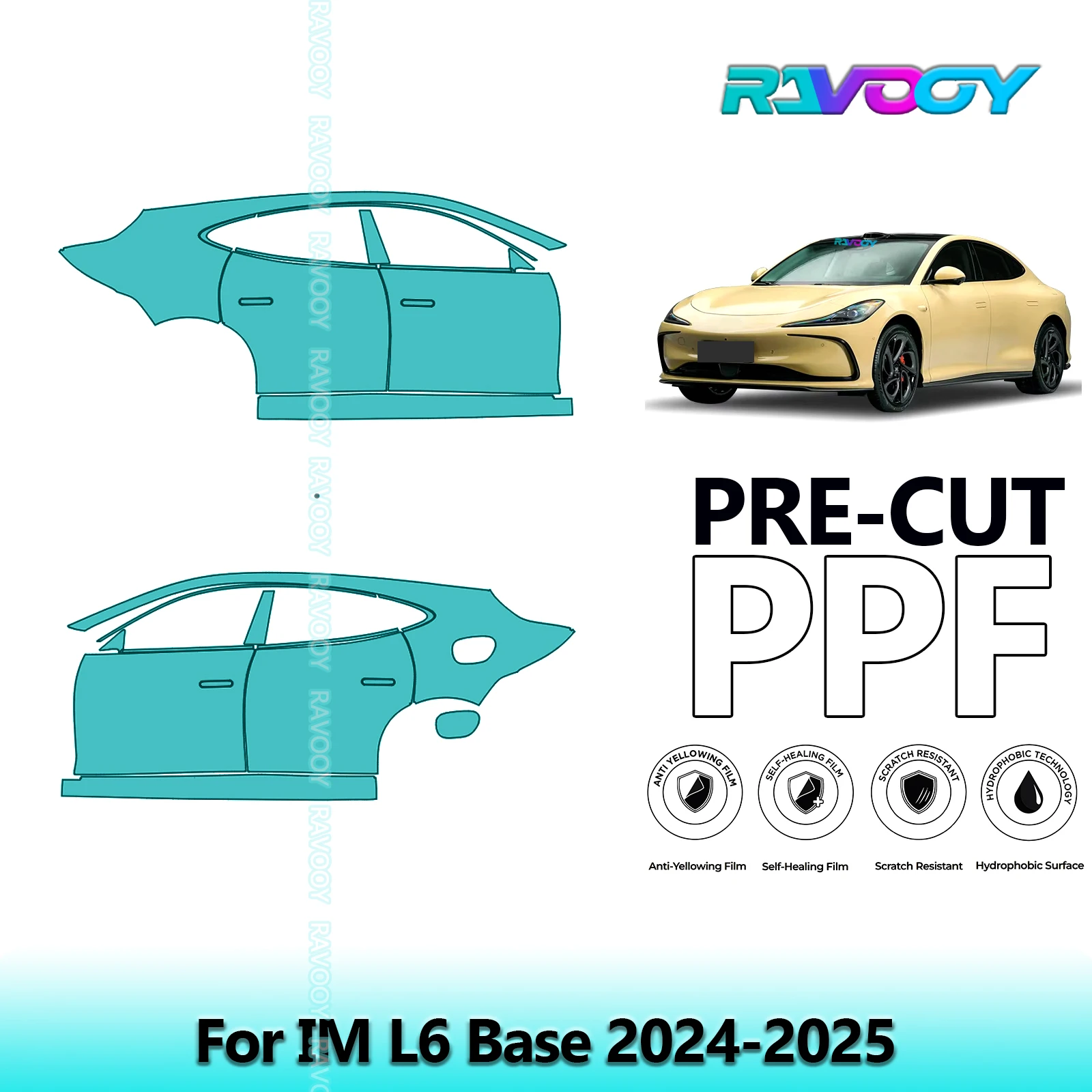 For IM L6 Base 2024-2025 8.5mil Clear Matte Pre-Cut PPF Door & A/B Pillar Kit TPU Paint Protection Film Set
For IM L6 Base 2024-2025 8.5mil Clear Matte Pre-Cut PPF Door & A/B Pillar Kit TPU Paint Protection Film Set