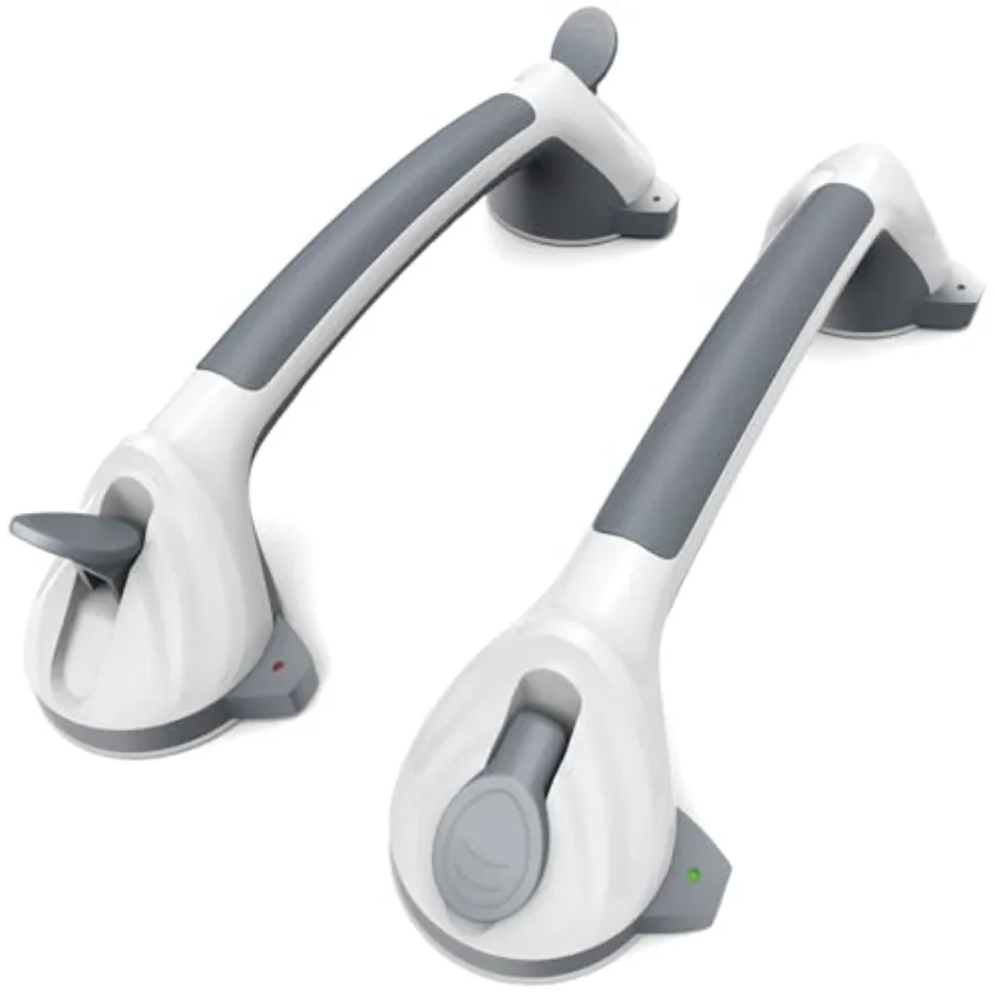 2 Pack 16.5" Suction Grab Bars for Showers with Safety Indicator No-Drill 4mm Thickened Handicap Shower Handle for Seniors Non-
2 Pack 16.5" Suction Grab Bars for Showers with Safety Indicator No-Drill 4mm Thickened Handicap Shower Handle for Seniors Non-