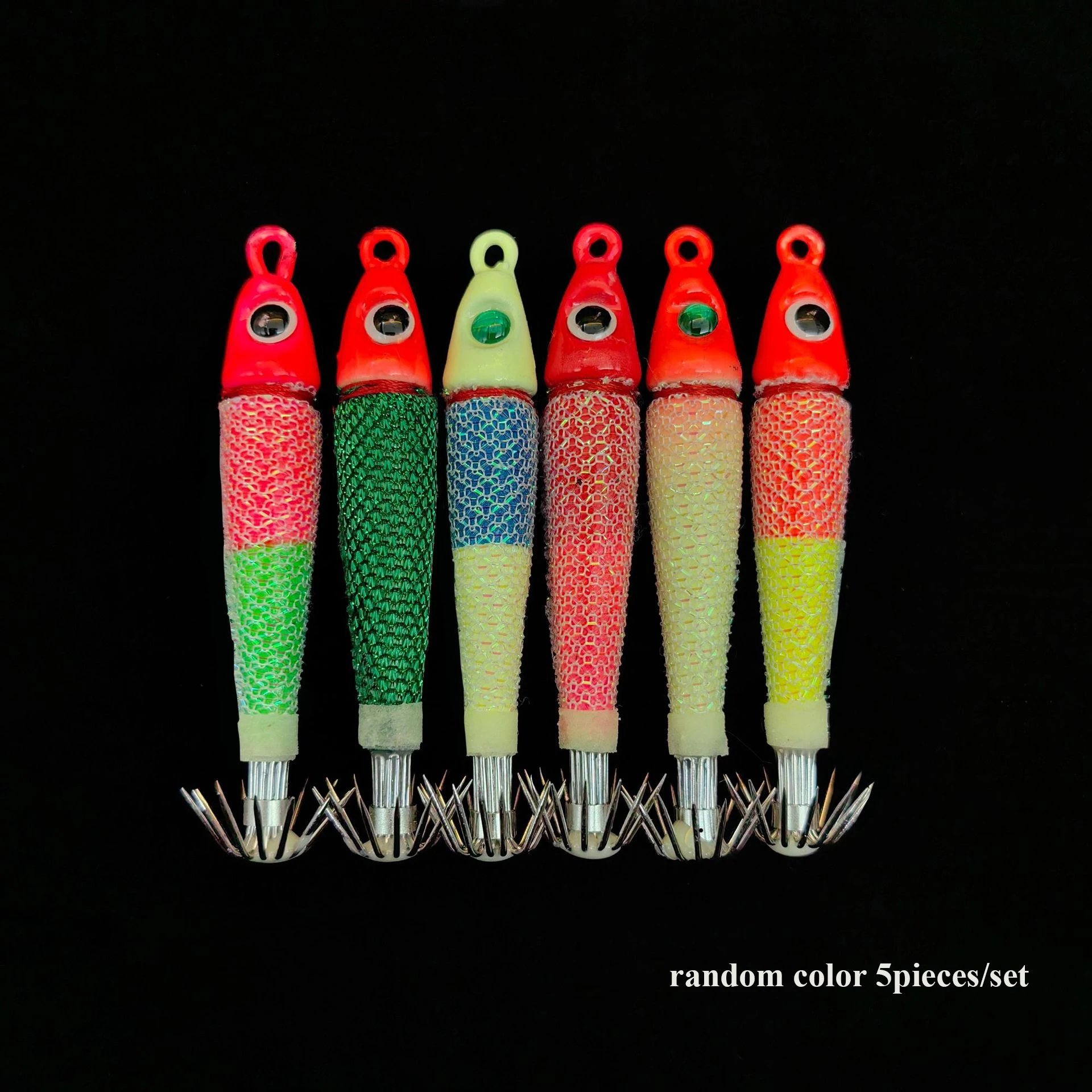 5pcs/set 15g Hard Bait Glow Shrimp Hook Crowns Squid Jigs Sea Fishing Lure Set Artificial Cuttlefish Octopus Fishing Hooks
5pcs/set 15g Hard Bait Glow Shrimp Hook Crowns Squid Jigs Sea Fishing Lure Set Artificial Cuttlefish Octopus Fishing Hooks