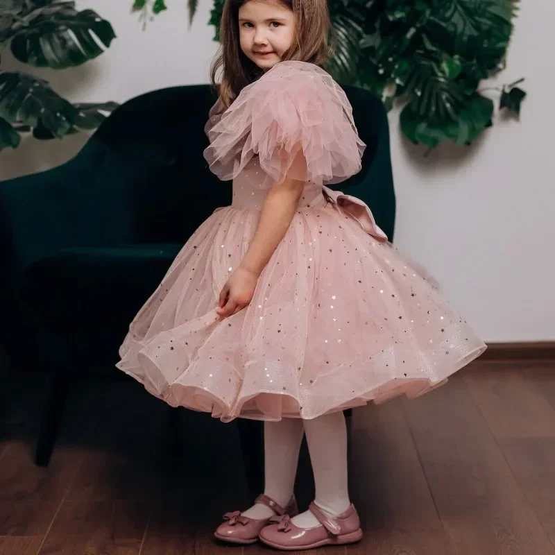Star Sequin Flower Girl Dresses Round Neck V Back Lace-up Princess Baby Girl Birthday Party First Communion Wedding Gown
Star Sequin Flower Girl Dresses Round Neck V Back Lace-up Princess Baby Girl Birthday Party First Communion Wedding Gown