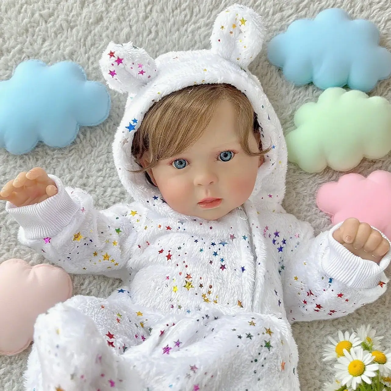 50 см 3D-краска для кожи с венами, тканевое тело, милая кукла Reborn, игрушка для девочки, реалистичный подарок на день рождения ручной работы
50 см 3D-краска для кожи с венами, тканевое тело, милая кукла Reborn, игрушка для девочки, реалистичный подарок на день рождения ручной работы