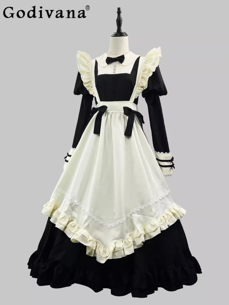 Large Size L-5XL New Fashion Lolita Long Large Size Maid Dress Black Japanese Lace Maid Dress Cafe Cute Japanese Maid Long Dress
Large Size L-5XL New Fashion Lolita Long Large Size Maid Dress Black Japanese Lace Maid Dress Cafe Cute Japanese Maid Long Dress