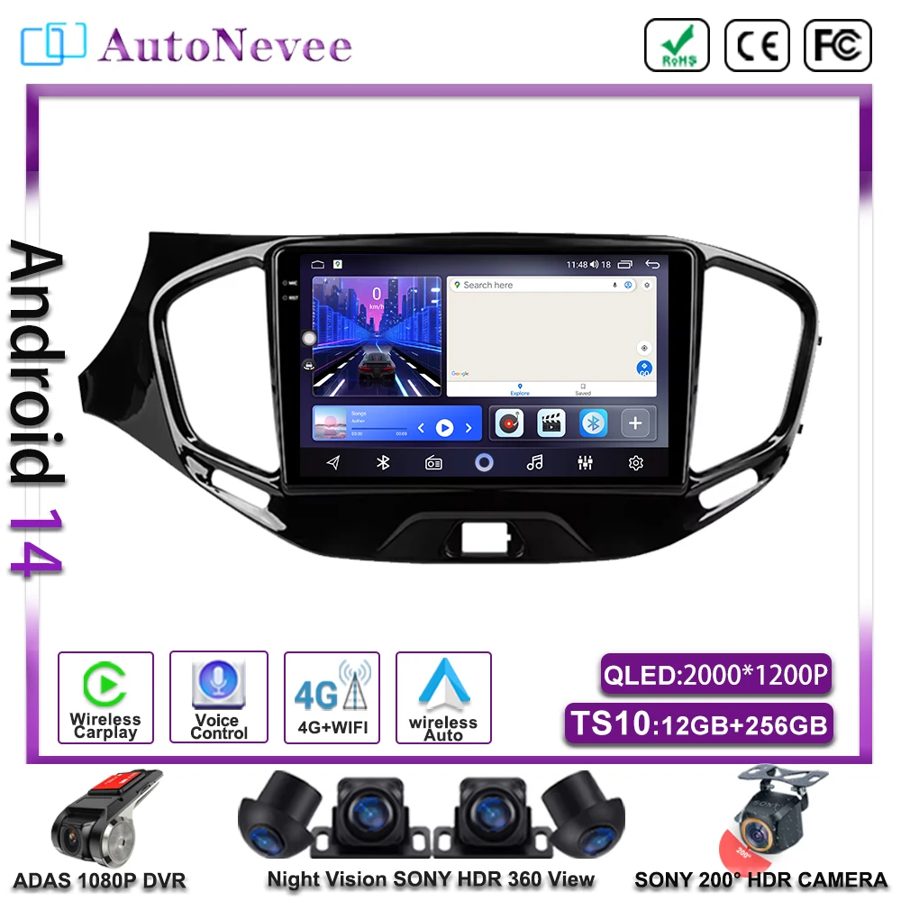 Android 14 Car For LADA Vesta Cross Sport 2015 - 2023 Screen Stereo Car Radio Multimedia Player Navigation GPS DVD Carplay Radio
Android 14 Car For LADA Vesta Cross Sport 2015 - 2023 Screen Stereo Car Radio Multimedia Player Navigation GPS DVD Carplay Radio