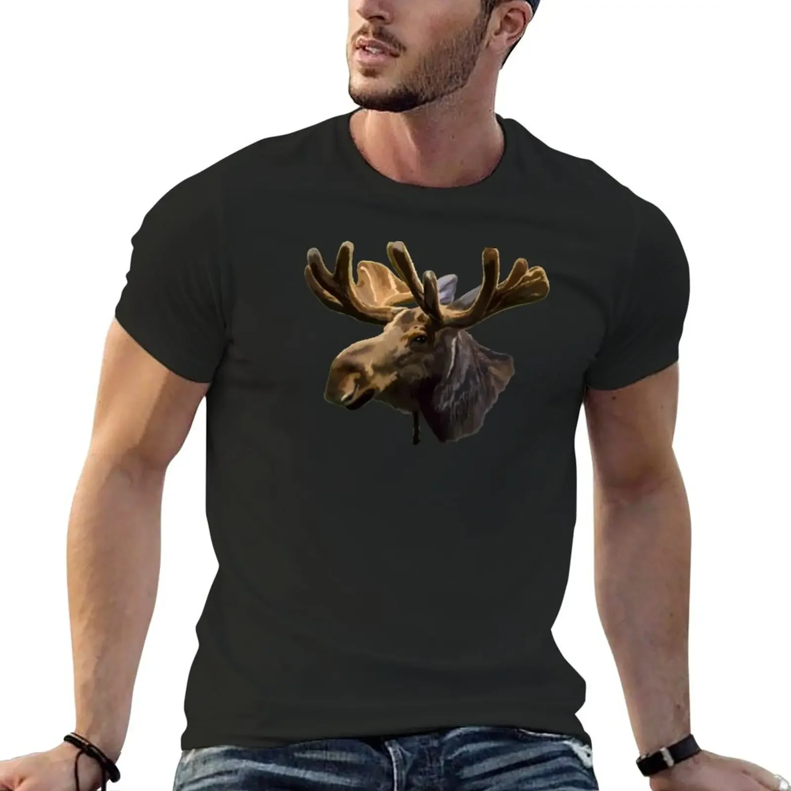 Moose T-Shirt basketball graphic tees vintage oversized t shirt men
Moose T-Shirt basketball graphic tees vintage oversized t shirt men