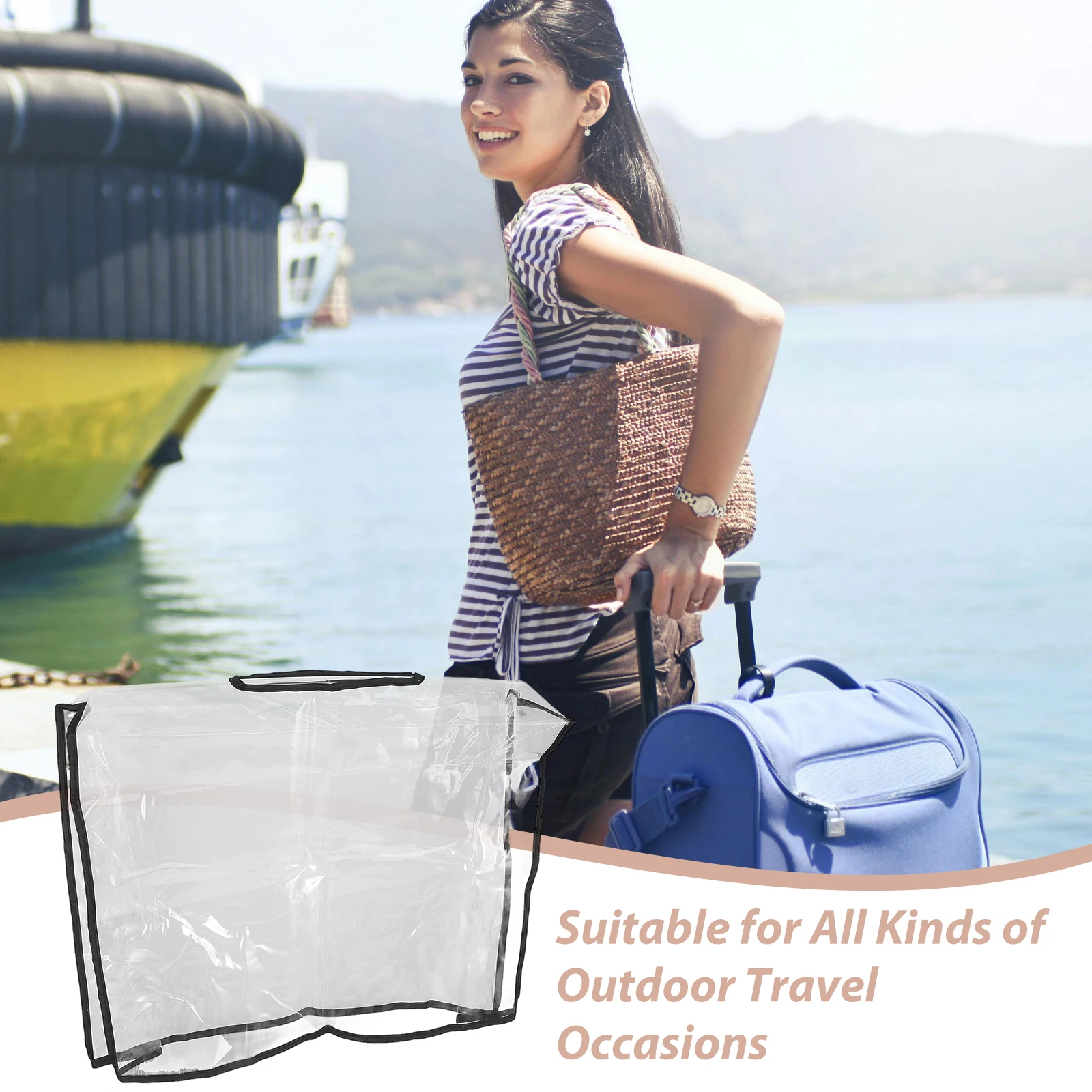 Waterproof Bag Cover 1PC EVA Rain Protector for Handbags Tote Bags Outdoor Travel Foldable Universal Fit
Waterproof Bag Cover 1PC EVA Rain Protector for Handbags Tote Bags Outdoor Travel Foldable Universal Fit