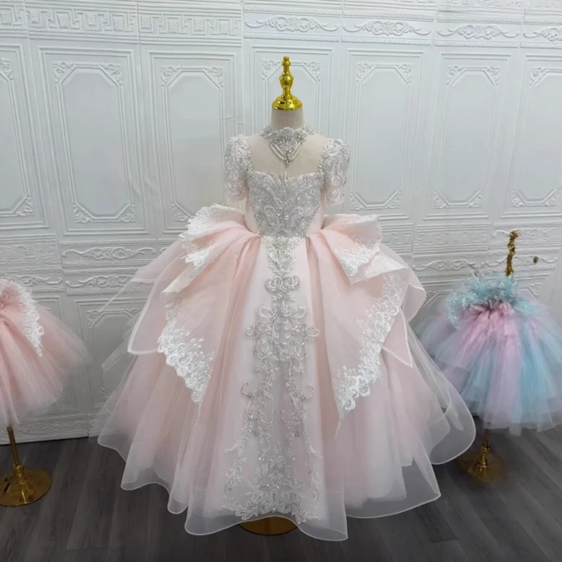 Новинка 2026, розовое платье с цветочным узором для девочек на день рождения, детское праздничное платье принцессы для фортепиано, детское праздничное платье, официальная одежда
Новинка 2026, розовое платье с цветочным узором для девочек на день рождения, детское праздничное платье принцессы для фортепиано, детское праздничное платье, официальная одежда