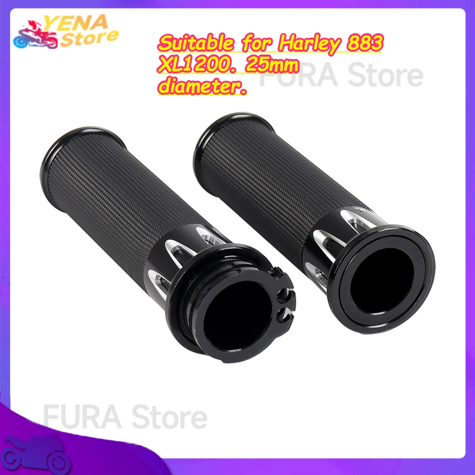 Hold the handlebar firmly. Motorcycle CNC aluminum handlebar grip. Suitable for Harley 883 XL1200. 25mm diameter.
Hold the handlebar firmly. Motorcycle CNC aluminum handlebar grip. Suitable for Harley 883 XL1200. 25mm diameter.