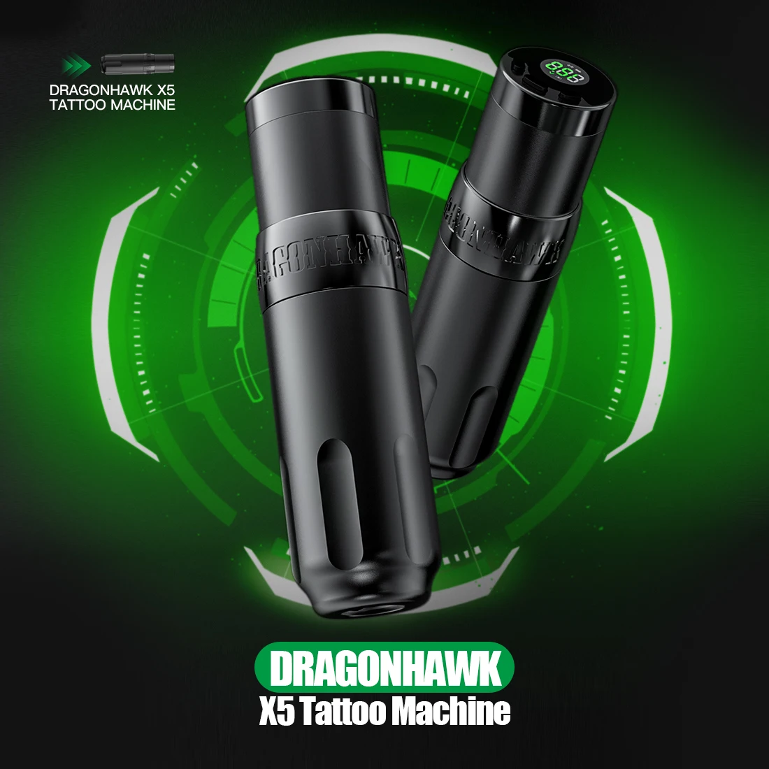 Dragonhawk X5 Wireless Tattoo Machine Brushless Motor 4.0mm Stroke LED Display Rotary Tattoo Pen Permanent Makeup Body Art Pen
Dragonhawk X5 Wireless Tattoo Machine Brushless Motor 4.0mm Stroke LED Display Rotary Tattoo Pen Permanent Makeup Body Art Pen