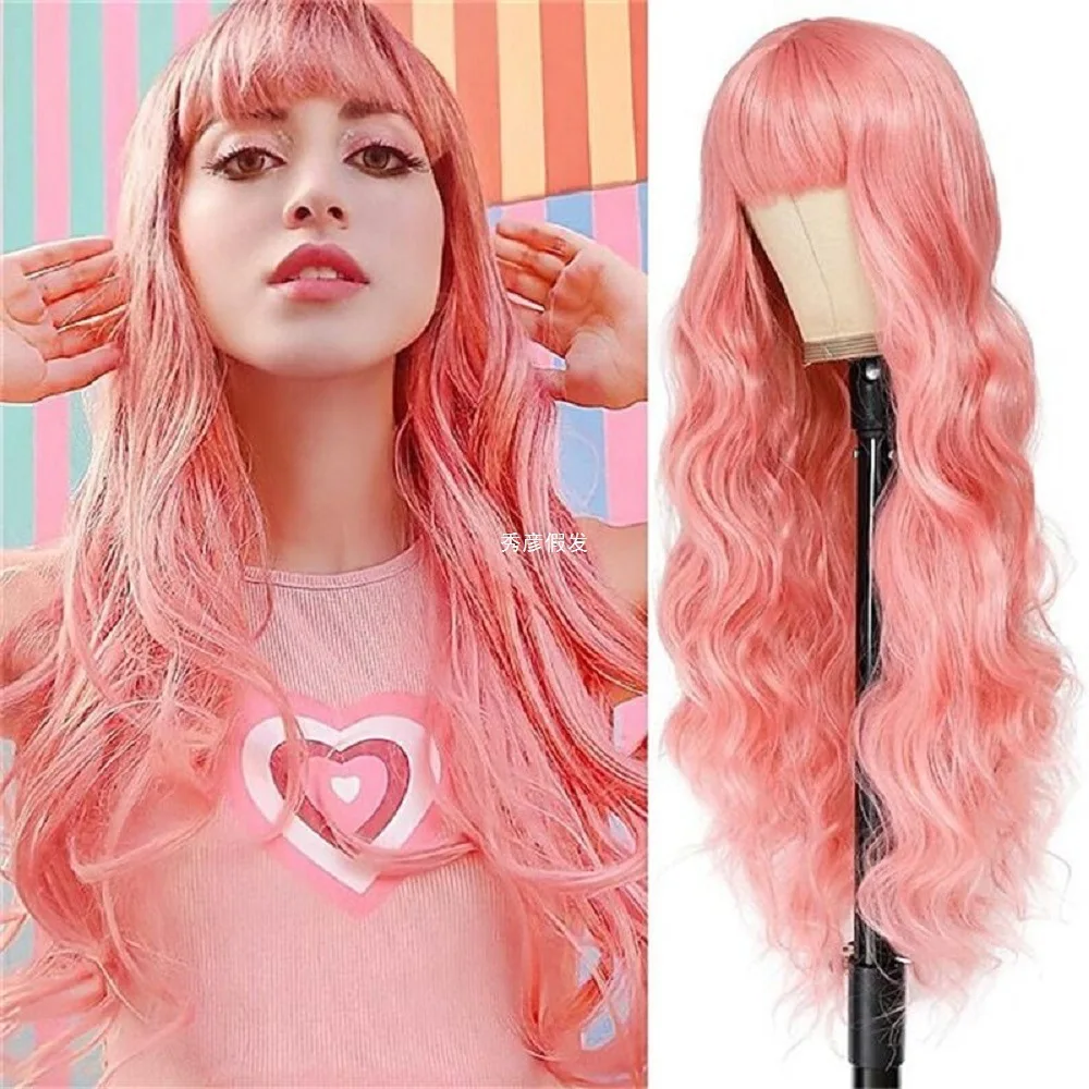 European and American wig women gradually change chemical fiber long curly hair cover color animation COS wig cover
European and American wig women gradually change chemical fiber long curly hair cover color animation COS wig cover