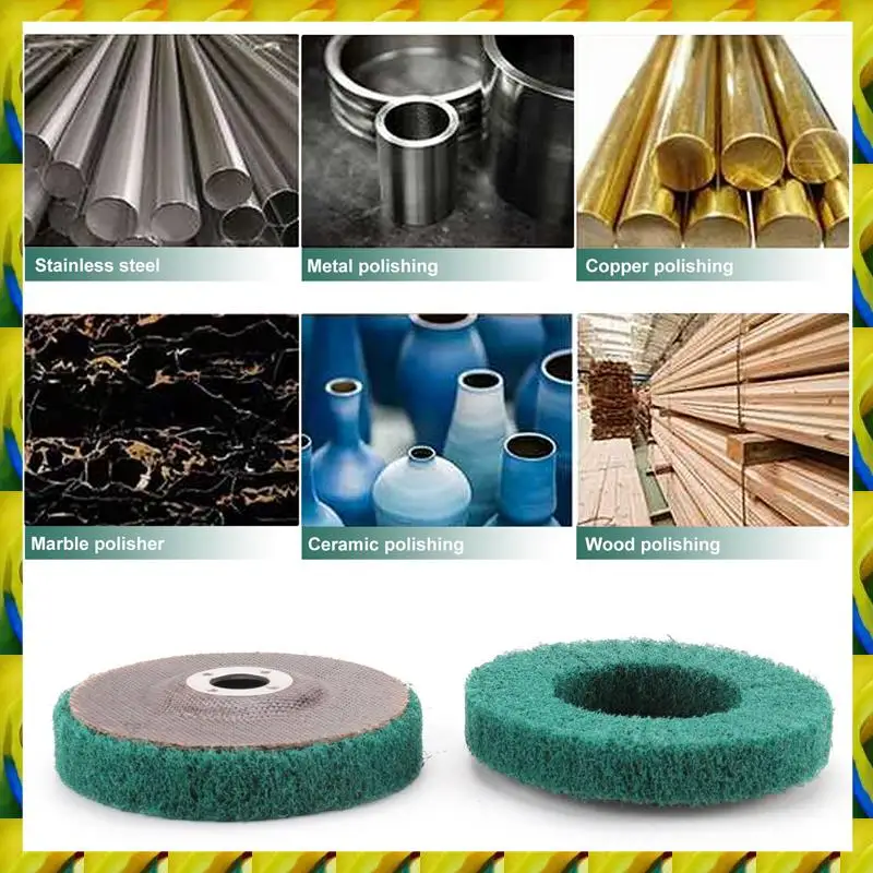 WFF 5Pcs Nylon Fiber Flap Wheels Polishing Buffing Wheel Scouring Pad Grinding Disc For Angle Grinder For Metal Polisher
WFF 5Pcs Nylon Fiber Flap Wheels Polishing Buffing Wheel Scouring Pad Grinding Disc For Angle Grinder For Metal Polisher