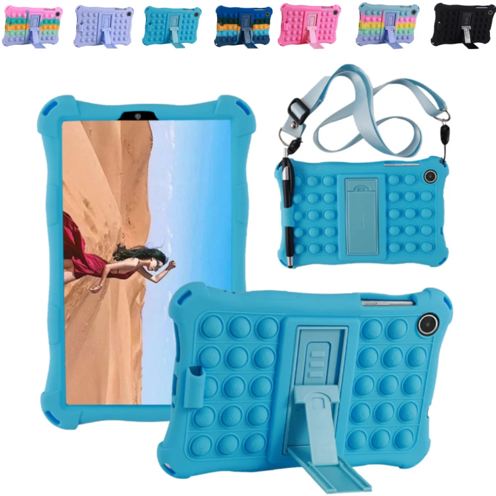 Case for Lenovo Tab M8 4rd Gen TB-300FU 2024 8 inch Shockproof Silicone Decompression Bubble Cover 8" with Shoulder Strap & Pen
Case for Lenovo Tab M8 4rd Gen TB-300FU 2024 8 inch Shockproof Silicone Decompression Bubble Cover 8" with Shoulder Strap & Pen