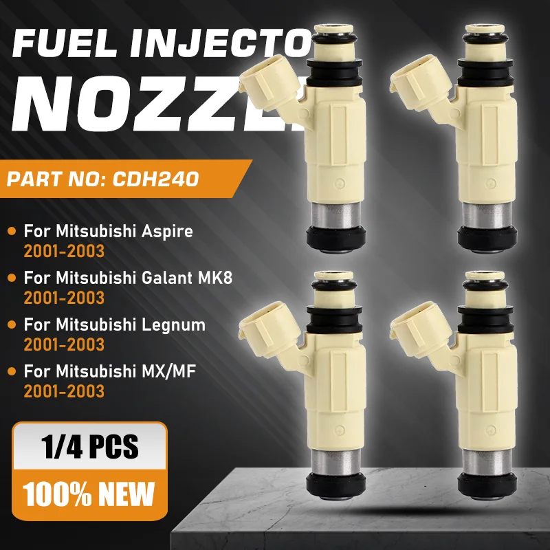 Fuel Injectors Nozzle CDH240 For Mitsubishi Aspire Mitsubishi Galant MK8 Mitsubishi Legnum Mitsubishi MX/MF 2.4L L4 2001-2003
Fuel Injectors Nozzle CDH240 For Mitsubishi Aspire Mitsubishi Galant MK8 Mitsubishi Legnum Mitsubishi MX/MF 2.4L L4 2001-2003