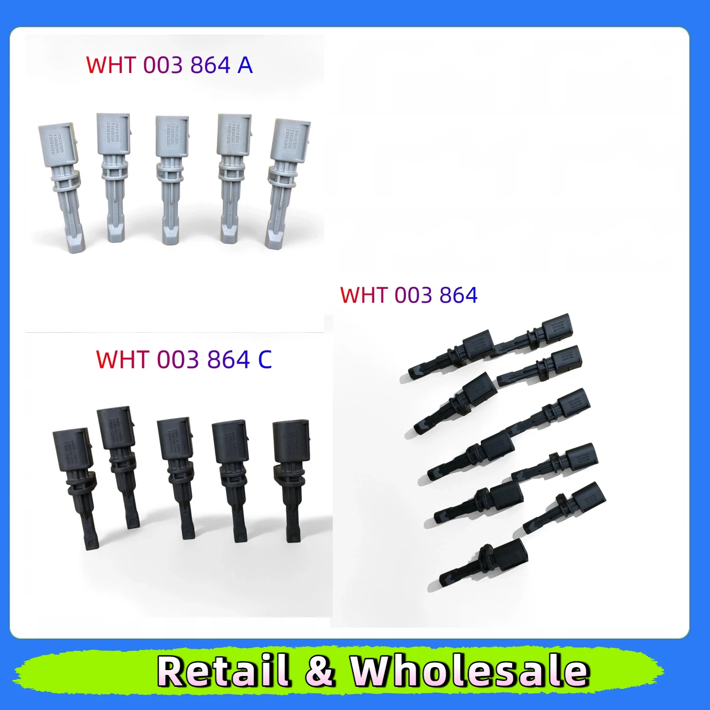 5PC For Golf MK7 Passat B8 A3 TT Octavia Leon WHT 003 864 WHT 003 864 C WHT003864A Rear ABS Wheel Speed Sensor
5PC For Golf MK7 Passat B8 A3 TT Octavia Leon WHT 003 864 WHT 003 864 C WHT003864A Rear ABS Wheel Speed Sensor