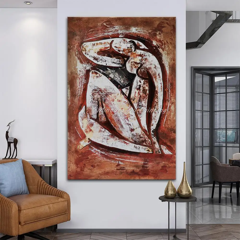 Mintura Hand-Painted Sexy Girl Oil Painting On Canvas,Handmade Modern Abstract Figure Picture Wall Art For Room Home Decoration
Mintura Hand-Painted Sexy Girl Oil Painting On Canvas,Handmade Modern Abstract Figure Picture Wall Art For Room Home Decoration