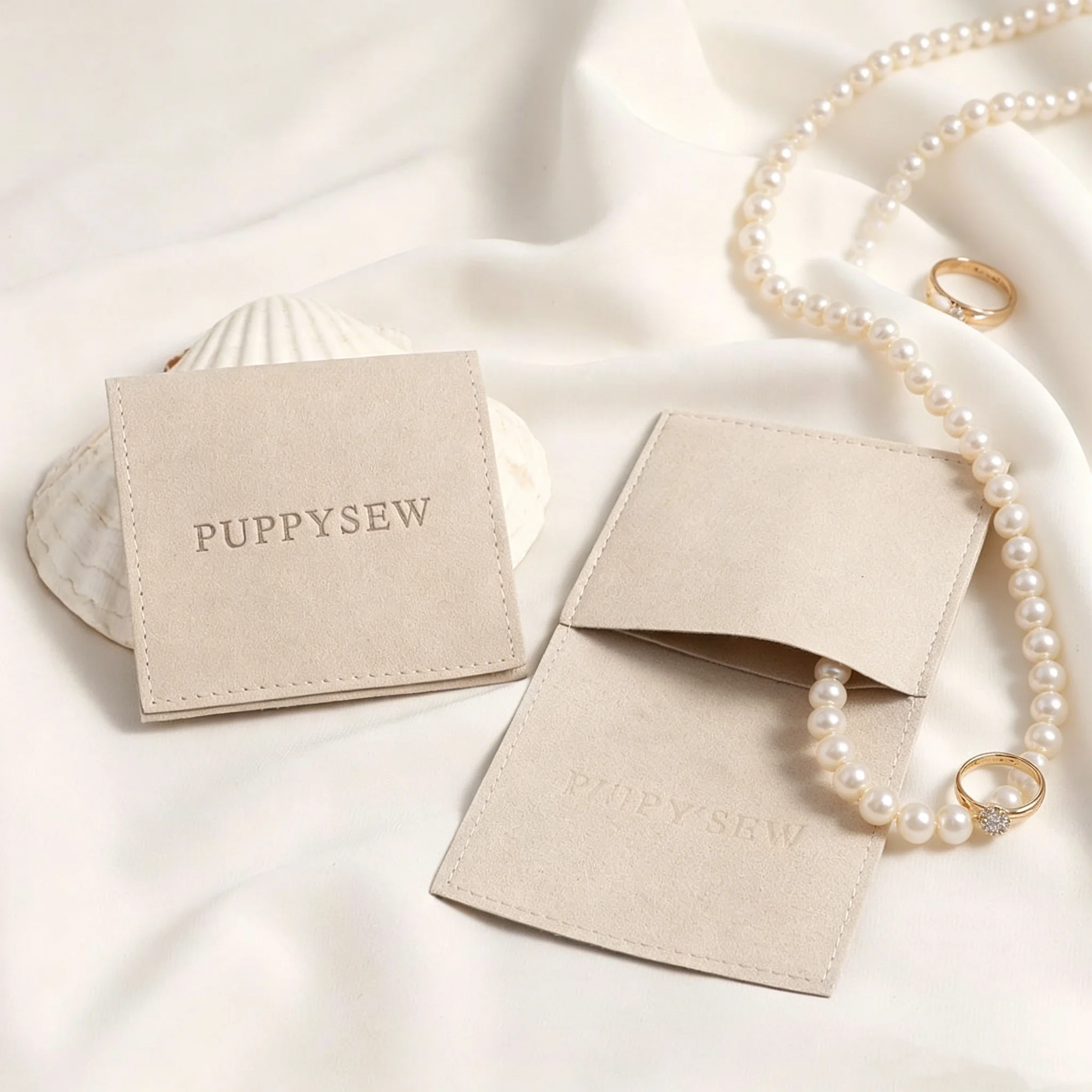 SheepSew 50pcs Microfiber Jewelry Pouch Bag, High Quality Jewelry Envelope Pouches Earrings Necklace Pouch With Logo
SheepSew 50pcs Microfiber Jewelry Pouch Bag, High Quality Jewelry Envelope Pouches Earrings Necklace Pouch With Logo