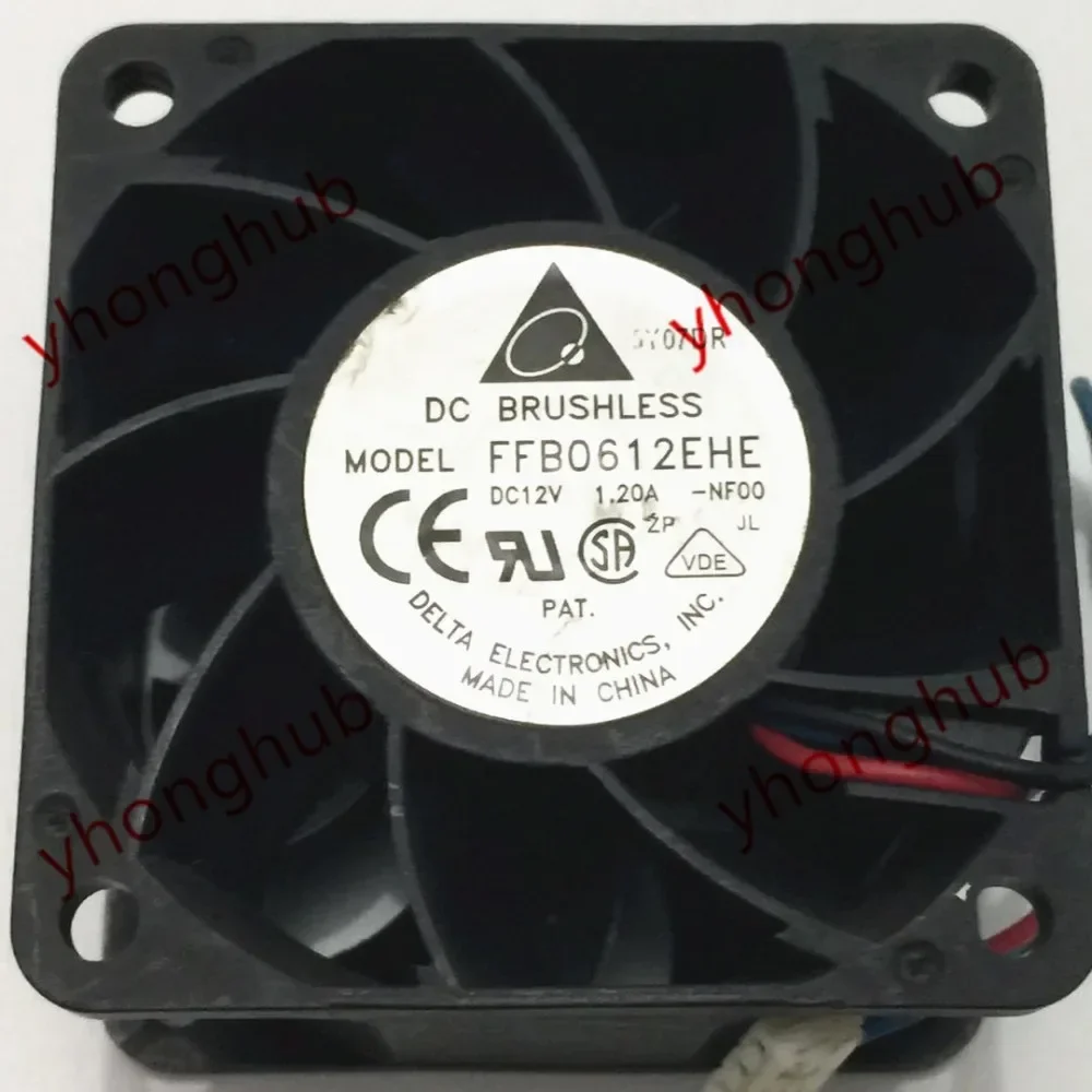 Delta Electronics FFB0612EHE NF00 DC 12V 1.20A 60x60x38mm Server Cooling Fan
Delta Electronics FFB0612EHE NF00 DC 12V 1.20A 60x60x38mm Server Cooling Fan