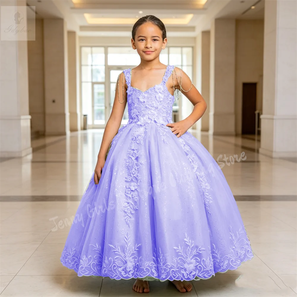Lavender Flower Girl Dress for Wedding 3D Decal Beading Sleeveless First Communion Kids Birthday Beauty Pageant Celebrity Event
Lavender Flower Girl Dress for Wedding 3D Decal Beading Sleeveless First Communion Kids Birthday Beauty Pageant Celebrity Event