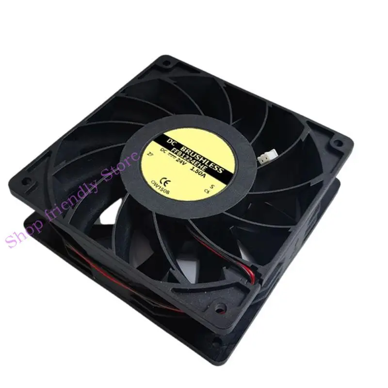 594A FFB1224EHE 120mm DC24V 1.50A High Performances Cooling Fan, 4500RPM, for Server Racks and Industrial Use
594A FFB1224EHE 120mm DC24V 1.50A High Performances Cooling Fan, 4500RPM, for Server Racks and Industrial Use